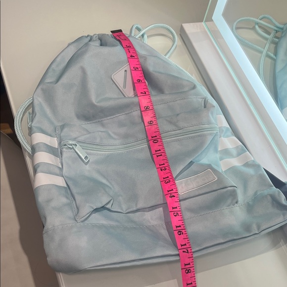 Adidas Light Blue Drawstring Backpack - Picture 6 of 7